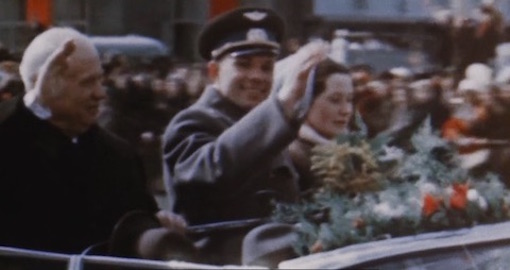 Jurij Gagarin og Valentina med Khrusjtjov